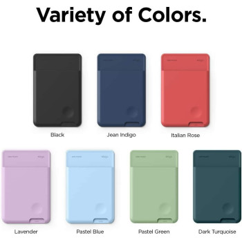 Elago Slim Wallet Phone Case, Secure Card Holder, 3M Adhesive For Iphone, Galaxy And Most Smartphones, Pastel Blue, Epocket-Pbl