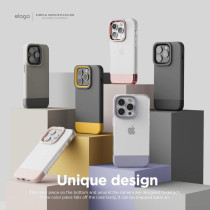 Elago Glide Armor Case Designed For Iphone 14 Pro Case, Drop Protection, Shockproof Protective Tpu Cover, Upgraded Shockproof, Enhanced Camera Guard, Dark Gray/Yellow, Es14Gl61Pro-Dgyye