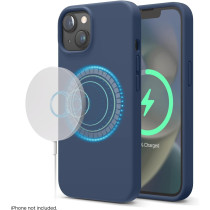 Elago Magnetic Case Compatible With Magsafe Iphone 14 Case, Magsafe Built In Magnets, Liquid Silicone Case, Shockproof, Strong Magnet, 6.1 Inch, Jean Indigo, Es14Mssc61-Jin
