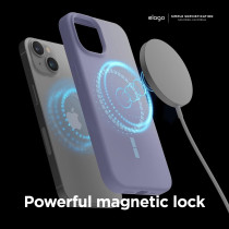 Elago Magnetic Case Compatible With Magsafe Iphone 14 Case, Magsafe Built In Magnets, Liquid Silicone Case, Shockproof, Strong Magnet, 6.1 Inch, Purple, Es14Mssc61-Pu