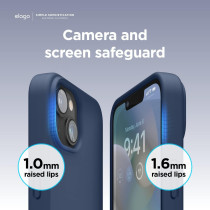 Elago Magnetic Case Compatible With Magsafe Iphone 14 Plus Case, Magsafe Built In Magnets, Liquid Silicone Case, Shockproof, Strong Magnet, 6.7 Inch, Jean Indigo, Es14Mssc67-Jin