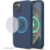 Elago Magnetic Case Compatible With Magsafe Iphone 14 Plus Case, Magsafe Built In Magnets, Liquid Silicone Case, Shockproof, Strong Magnet, 6.7 Inch, Jean Indigo, Es14Mssc67-Jin