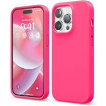 Elago Compatible With Iphone 14 Pro Case, Liquid Silicone Case, Full Body Protective Cover, Shockproof, Slim Phone Case, Anti Scratch Soft Microfiber Lining, 6.1 Inch, Ice Red, Es14Sc61Pro-Ired
