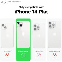 Elago Compatible With Iphone 14 Plus Case, Liquid Silicone Case, Full Body Protective Cover, Shockproof, Slim Phone Case, Anti Scratch Soft Microfiber Lining, 6.7 Inch, White, Es14Sc67-Wh