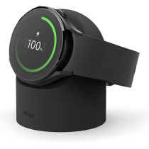 Elago Gw2 Stand Compatible With Samsung Galaxy Watch 6 Series, 5 Charger Stand 40, 44Mm/ 5 Pro Charger Stand 45Mm 2022-2023, Black, Est-Gwt2-29-Bk
