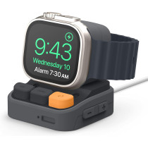 Elago W9 Stand Compatible With Apple Watch, Ultra2/Ultra/9/8/7/6/5/4/3/2/1/Se, 49Mm, 45Mm, 44Mm,42Mm, 41Mm, 40Mm, 38Mm/ Galaxy Watch 5, 5 Pro, 6 Series, Dark Grey, Est-Wt9-Ultra-Dgy