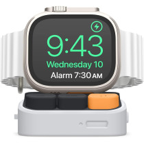 Elago W9 Stand Compatible With Apple Watch, Ultra2/Ultra/9/8/7/6/5/4/3/2/1/Se, 49Mm, 45Mm, 44Mm,42Mm, 41Mm, 40Mm, 38Mm / Galaxy Watch 5, 5 Pro, 6 Series, Light Grey, Est-Wt9-Ultra-Lgy