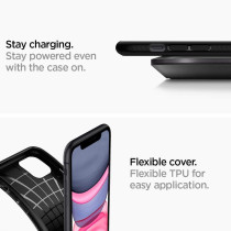 Spigen Liquid Air Armor Designed For iPhone 11 Case 2019, Matte Black, 076CS27184