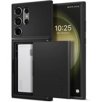 Spigen Slim Armor CS Designed For Galaxy S23 Ultra Case 2023, Black, ACS05628