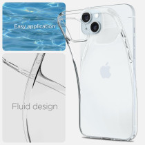 Spigen Liquid Crystal Designed For iPhone 15 Case 2023, Military Grade Drop Protection, Crystal Clear, ACS06786