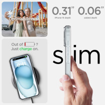 Spigen Liquid Crystal Designed For iPhone 15 Case 2023, Military Grade Drop Protection, Crystal Clear, ACS06786