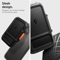 Spigen Lock Fit MagFit Magnetic Wallet Card Holder Up To 6 Cards Designed For MagSafe Compatible With iPhone 15, iPhone 14, iPhone 13, iPhone 12 Model, Black, AFA06031