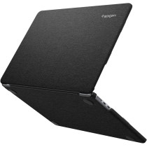 Spigen Urban Fit Designed For MacBook Air 13 inch Case 2024 M3 A3113, 2022 M2 A2681, Protective Premium Fabric Case, Black, ACS05272