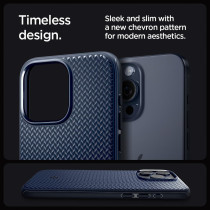 Spigen Magnetic Mag Armor MagFit Designed For iPhone 15 Pro Case, Military-Grade Protection Compatible With MagSafe 2023, Navy Blue, ACS06737