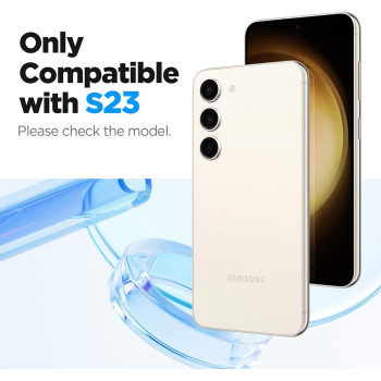 Spigen Tempered Glass Screen Protector Glass TR EZ Fit Designed For Galaxy S23 2023, 2 Pack, Case Friendly, Crystal Clear, S23