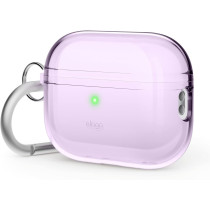 Elago Compatible With AirPods Pro 2nd Generation Case Clear Compatible With AirPods Pro 2 Case, Protective Case With Keychain, Transparent, Wireless Charging, Reduced Yellowing, Lavender, EAPP2CL-HANG-LV