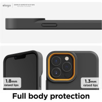 Elago Glide Armor Case Designed For iPhone 13 Pro Max Case, Drop Protection, Shockproof Protective TPU Cover, Upgraded Shockproof, Mix And Match Parts, Enhanced Camera Guard, Dark Gray/Yellow, ES13GL67-DGYYE