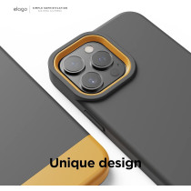 Elago Glide Armor Case Designed For iPhone 13 Pro Max Case, Drop Protection, Shockproof Protective TPU Cover, Upgraded Shockproof, Mix And Match Parts, Enhanced Camera Guard, Dark Gray/Yellow, ES13GL67-DGYYE