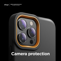 Elago Glide Armor Case Designed For iPhone 13 Pro Max Case, Drop Protection, Shockproof Protective TPU Cover, Upgraded Shockproof, Mix And Match Parts, Enhanced Camera Guard, Dark Gray/Yellow, ES13GL67-DGYYE