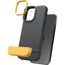 Elago Glide Armor Case Designed For iPhone 13 Pro Max Case, Drop Protection, Shockproof Protective TPU Cover, Upgraded Shockproof, Mix And Match Parts, Enhanced Camera Guard, Dark Gray/Yellow, ES13GL67-DGYYE