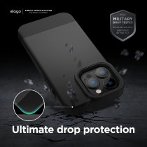 Elago Glide Armor Case Designed For iPhone 13 Pro Max Case, Drop Protection, Shockproof Protective TPU Cover, Upgraded Shockproof, Mix And Match Parts, Enhanced Camera Guard, Dark Gray/Yellow, ES13GL67-DGYYE