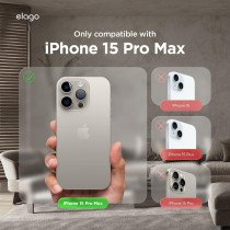 Elago Magnetic Leather Case Compatible With iPhone 15 Pro Max Case, Compatible With All MagSafe Accessories, 6.7 inch Built-In Magnets, Vegan Leather, Shockproof, Water-Resistant, Taupe, ES15MSLE67PRO-TOU