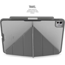 Pipetto Origami No3 Pencil Case For Apple Ipad Pro 11 Inch Case, M4 Smart Cover With 5 In 1 Stand, Grey