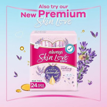 Always Cotton Skin Love Sanitary Pads, 60 Large Thick Pads