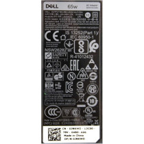 Dell FPC2Y JNKWD Latitude 7380, 7480, 7490, 5480, 5490, 5488, 5495, 65W, Slim Power AC Adapter Charger Latitude, 450-ABFO FPC2Y