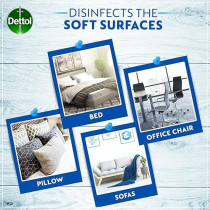 Dettol Crisp Breeze Antibacterial All In One Disinfectant Spray For Use On Sofa, Car Seats, Kitchen Surfaces, Kills 99.9 Percentage Of Bacteria And Viruses, 450Ml