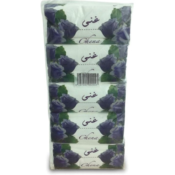 Ghena Soft Facial Tissues , Skin Friendly Recyclable White Paper Face Tissues, Super Absorbent And Strong, 210mm x 200mm, 1 Ply 600 Sheets