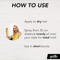 Schwarzkopf GOT2B Blasting Freeze Spray For Hair, 300 ml