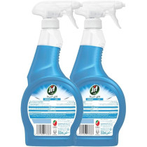 Jif Ultra Fast Cleaner Spray, Removes Dirt And Marks, For Window, Fast And Easy Clean Just In 10 Seconds, 2 x 500 Ml
