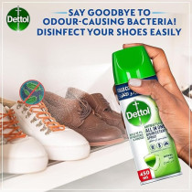 Dettol Morning Dew Antibacterial All In One Disinfectant Spray For Use On Sofa, Car Seats, Kitchen Surfaces, Kills 99.9 Percentage Of Bacteria And Viruses, 450Ml