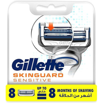 Gillette Skinguard Sensitive Blade Refills, 8 Count