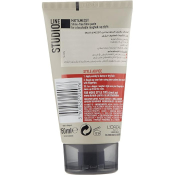L'Oreal Paris, Studio Line Matt Messy Hair Rough Paste, 150Ml
