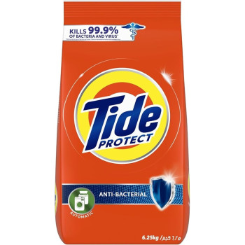 Tide Automatic Protect Antibacterial Laundry Detergent, Original Scent, 6.25 Kg