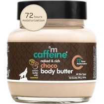 Mcaffeine Choco Body Butter For 72Hrs Intense Moisturization, Body Moisturizer For Women And Men, Reduces Stretch Marks And Heals Dry Skin, Non Sticky Moisturizer For All Skin Types, 250Gm
