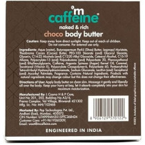 Mcaffeine Choco Body Butter For 72Hrs Intense Moisturization, Body Moisturizer For Women And Men, Reduces Stretch Marks And Heals Dry Skin, Non Sticky Moisturizer For All Skin Types, 250Gm