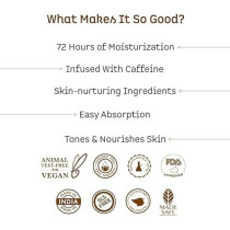 Mcaffeine Choco Body Butter For 72Hrs Intense Moisturization, Body Moisturizer For Women And Men, Reduces Stretch Marks And Heals Dry Skin, Non Sticky Moisturizer For All Skin Types, 250Gm