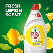 Fairy Plus Lemon Dishwashing Liquid Soap, Mega Box, Pack Of 6, 6 x 600 Ml