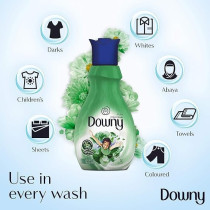 Downy Concentrate Fabric Softener, Dream Garden Scent, Long Lasting Freshness, Fabric And Wrinkle Protector, Pack Of 2 Plus 1 x 1 Liter