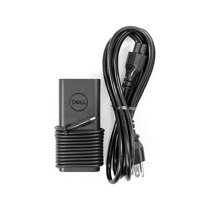 Dell Laptop Charger 65W Watt Usb Type C Ac Power Adapter, La65Nm190/Ha65Nm190/Da65Nm190 Include Power Cord For Xps 12 9250, Xps 13 9350 Compatible With Xps Series And Latitude 5000 Series