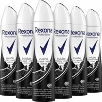 Rexona Womens Deodorant Spray Invisible On Black Plus White Clothes, 150 Ml, 3 Pack