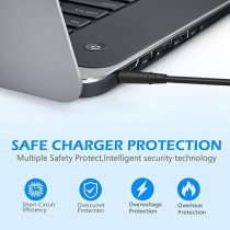 Givehooy 65W, Laptop Charger For HP, Pavilion DV7 DV6 DV5 DV4 DM4 Pavilion G4 G6 G7 M6 G60 G61 G70 G72, Elitebook G1 G2 740 750 840 850 2540p 2560p 8460p 8560p, Power Supply