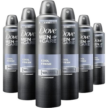 Dove Cool Fresh Anti Perspirant Deodorant Aerosol For Men, 250 Ml, Pack Of 6
