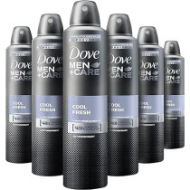 Dove Cool Fresh Anti Perspirant Deodorant Aerosol For Men, 250 Ml, Pack Of 6