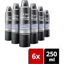 Dove Cool Fresh Anti Perspirant Deodorant Aerosol For Men, 250 Ml, Pack Of 6