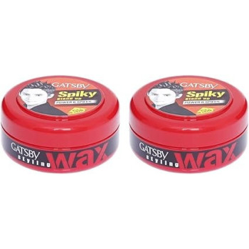 Gatsby Styling Wax Power And Spikes, Set Of 2, 75 G