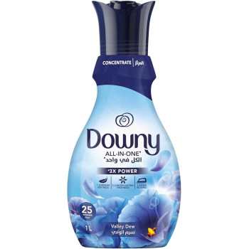 Downy Fabric Softener Concentrate, All In One, Valley Dew Scent, 1 Litre